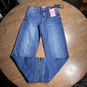 Juicy Couture LOGO BLING BOOTY Rhinestone Wide Leg Carpenter Jeans NWT 5/27x31.5